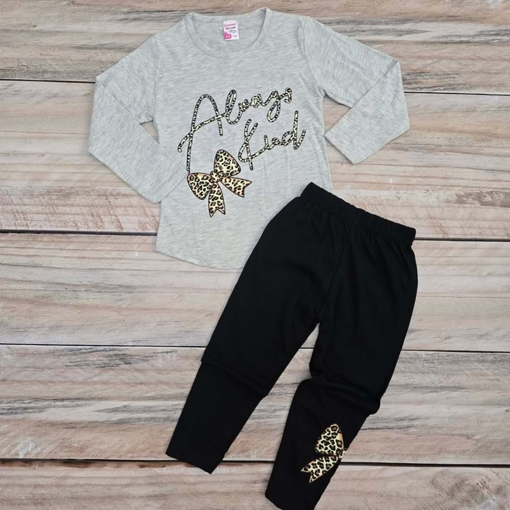 MEVSİMLİK TAYTLI TAKIM - GRİ - 4-5 YAŞ