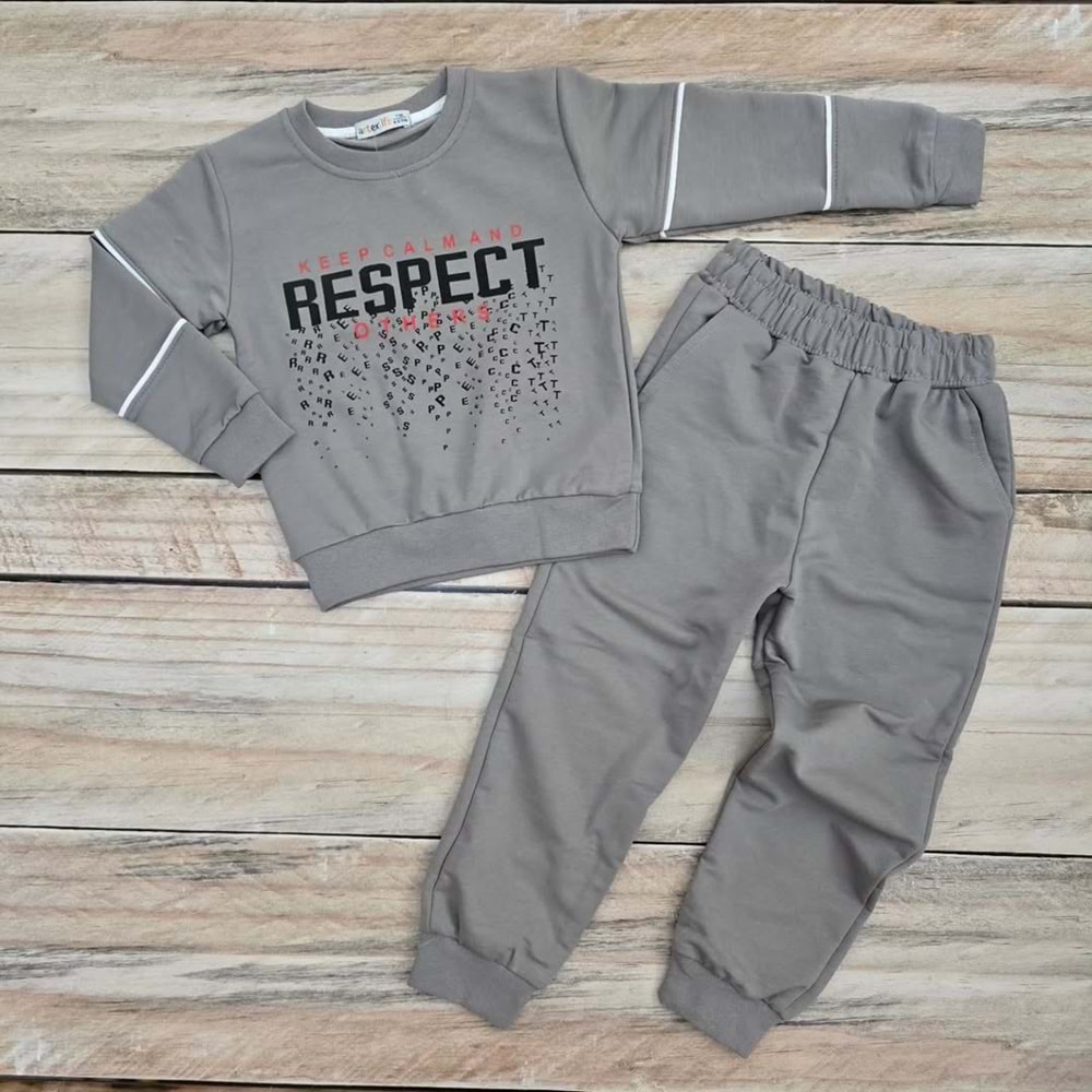 (4-10) Yaş RESPECT DESENLİ MEVSİMLİK TAKIM