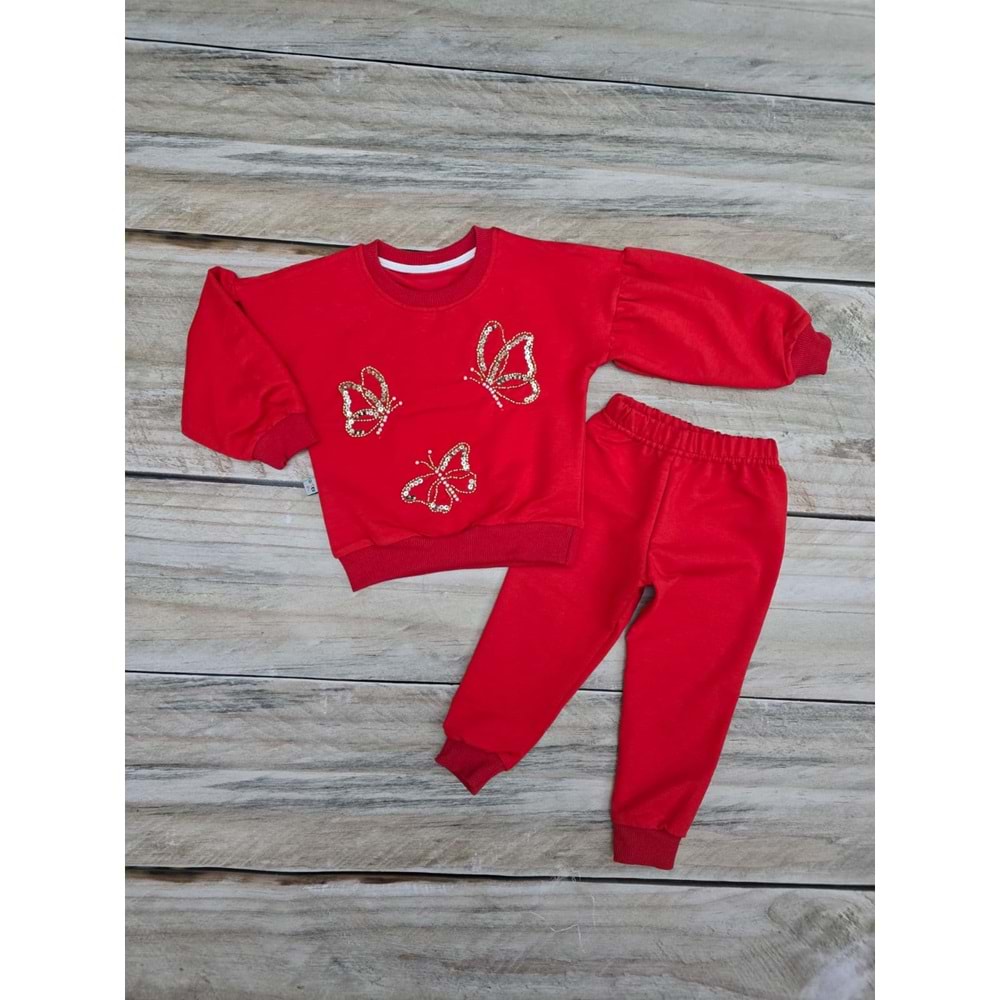 (1-4) Yaş ARTEX KELEBEK İŞLEMELİ MEVSİMLİK TAKIM