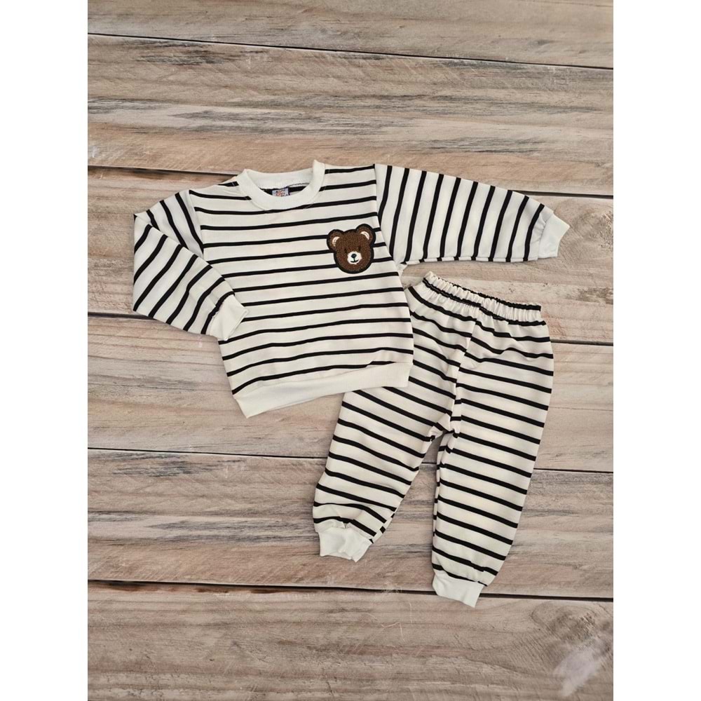 (2-5) Yaş KESKİNCAN ÇİZGİLİ AYICIK MEVSİMLİK TAKIM