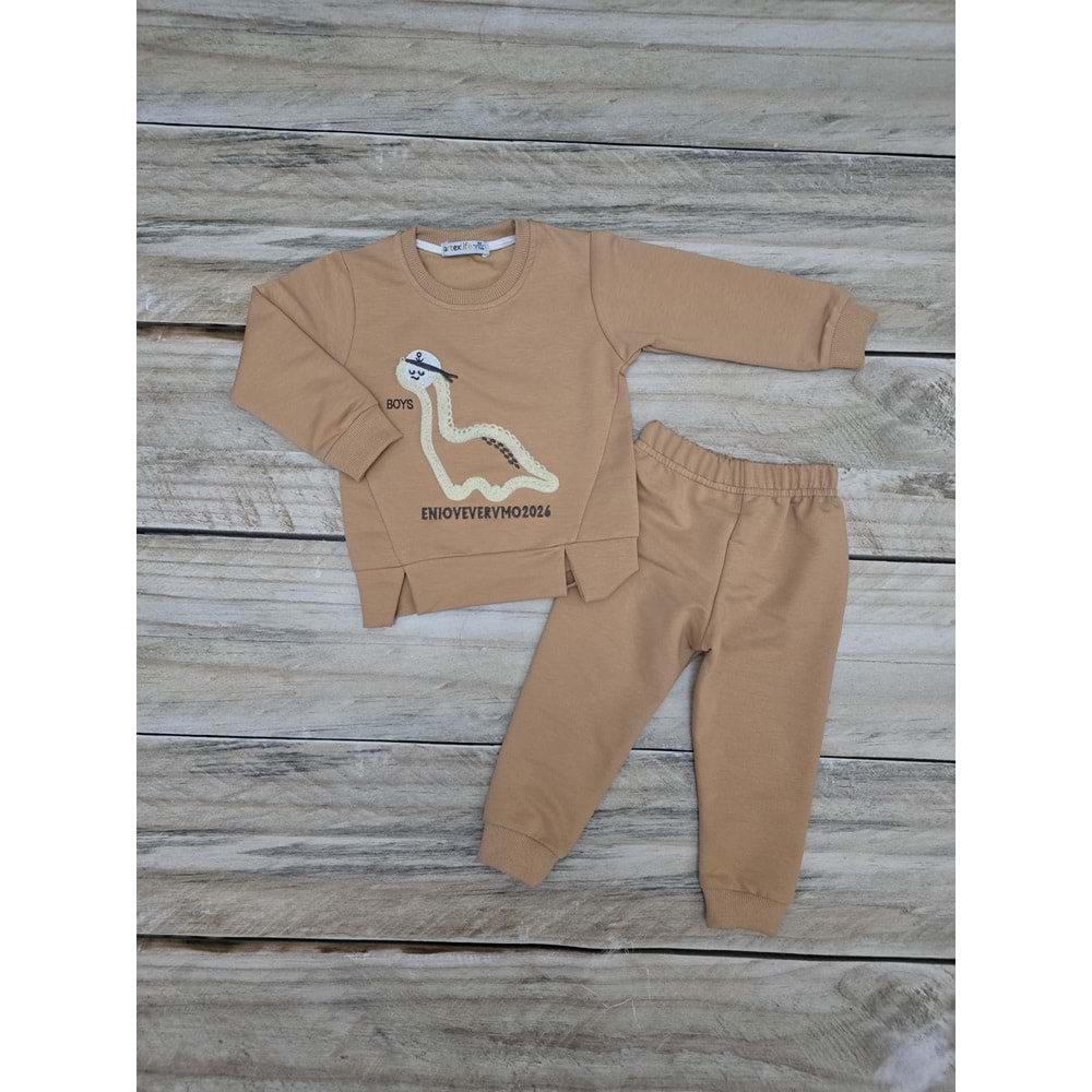 (1-4) Yaş ARTEX DİNAZOR DESENLİ MEVSİMLİK TAKIM