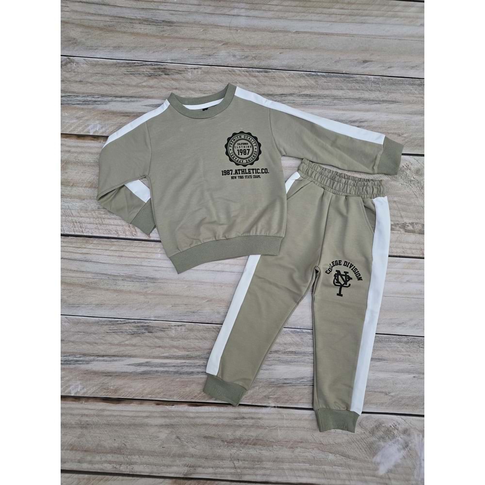 (4-12) Yaş MİLLA LİFE COLLEGE DESENLİ MEVSİMLİK TAKIM - YEŞİL - 10 YAŞ