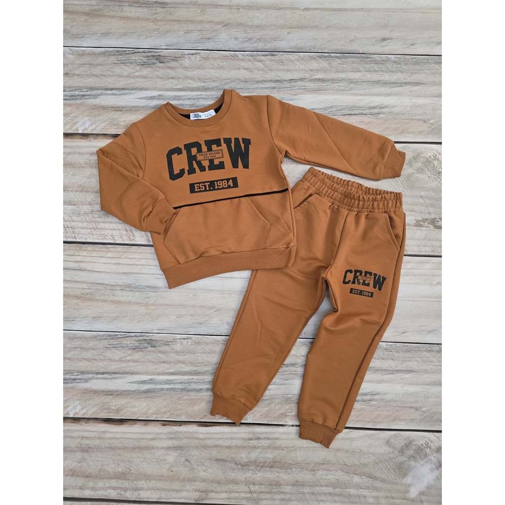 (4-12) Yaş MİLLA KIDS CREW BASKILI MEVSİMLİK TAKIM