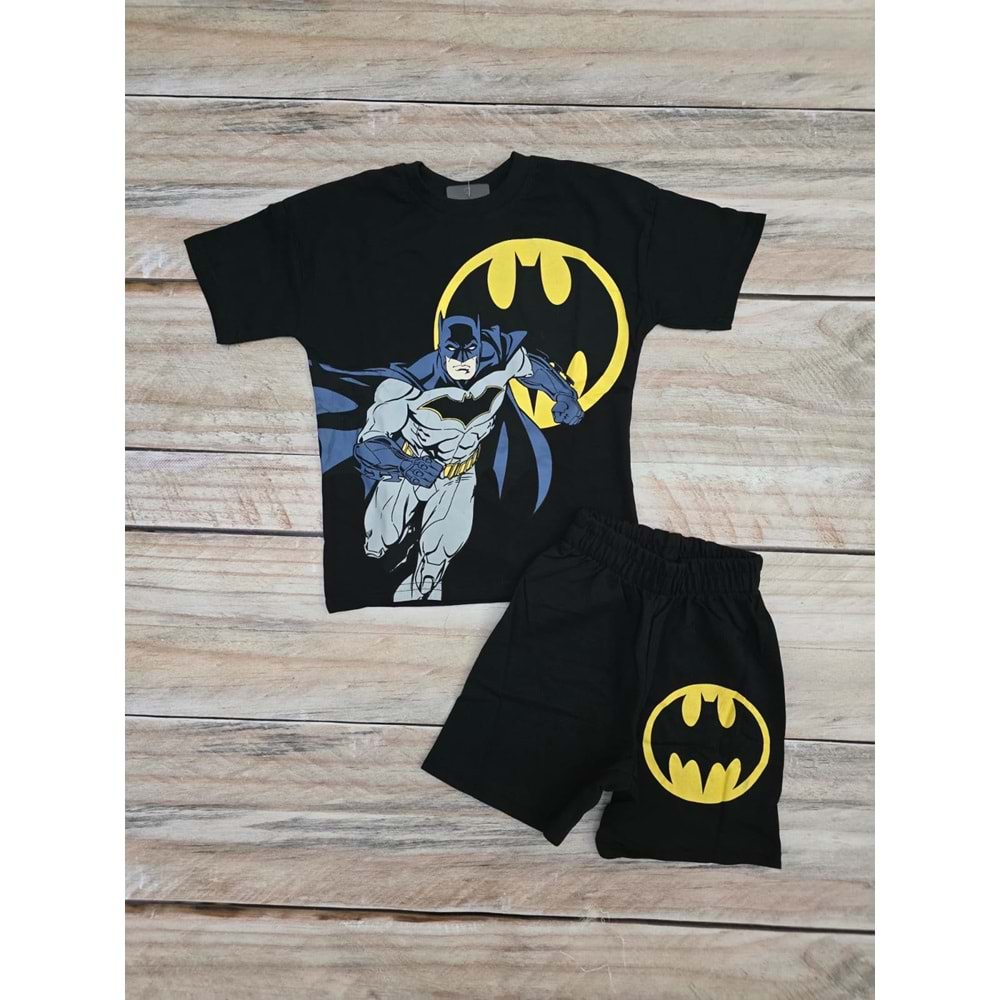 (3-10) Yaş MDY BATMAN DESENLİ ŞORTLU TAKIM - DESENLİ - 3-4 YAŞ