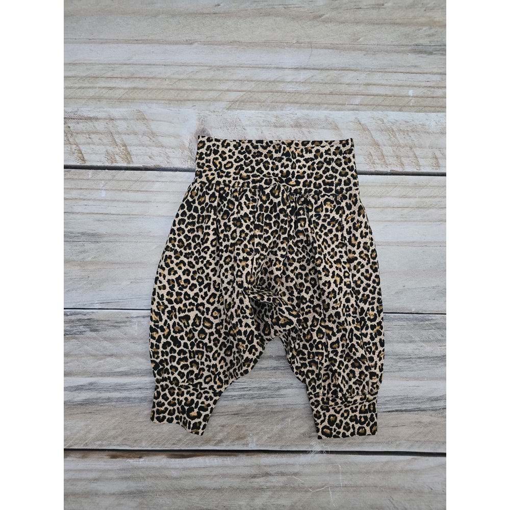 (1-5) Yaş LEOPAR DESENLİ ÇOCUK ŞALVARI - DESENLİ - 2 YAŞ