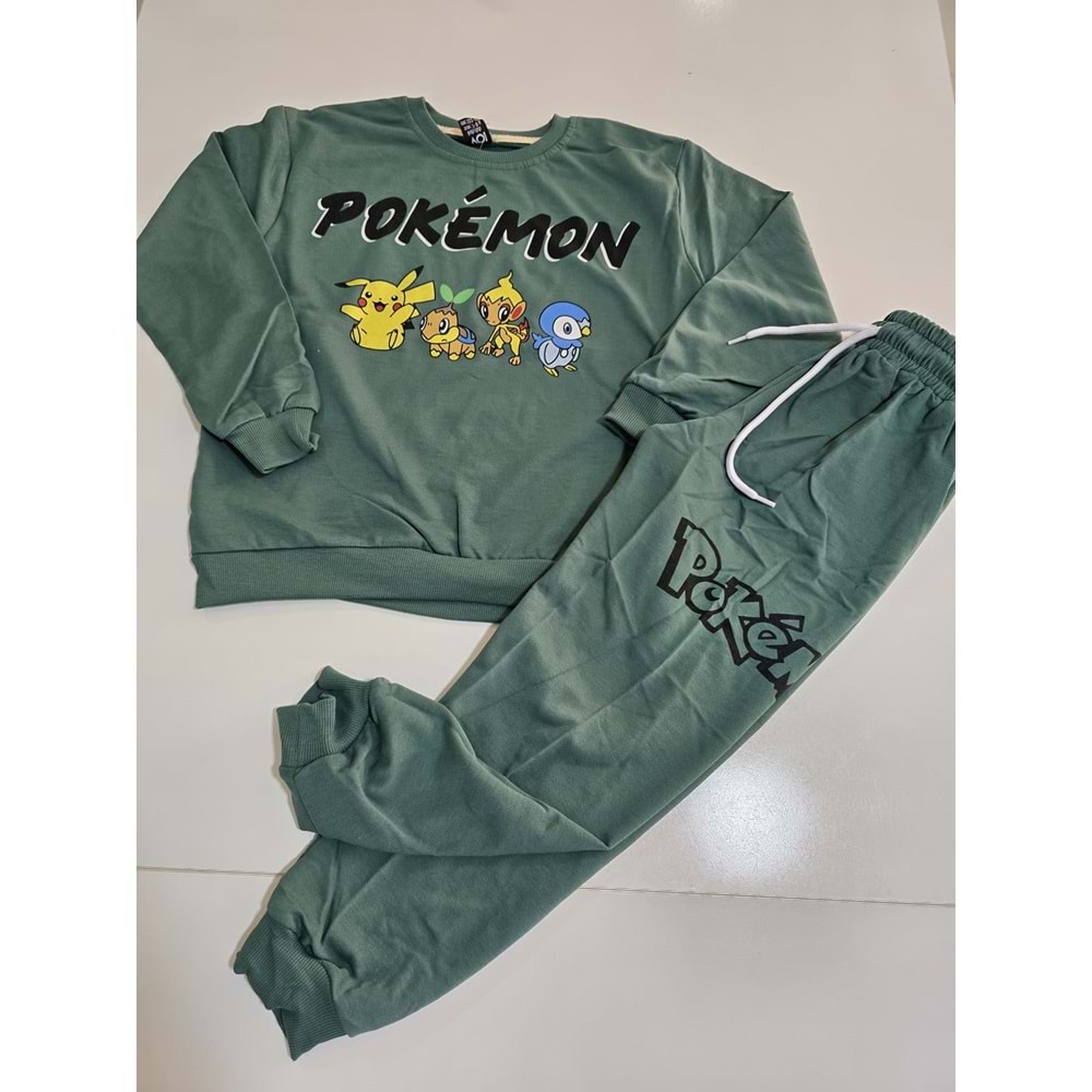 (7-8) Yaş VOI POKEMON DESENLİ MEVSİMLİK TAKIM - DESENLİ - 7-8 YAŞ - ST00822-DESENLİ -7-8 YAŞ