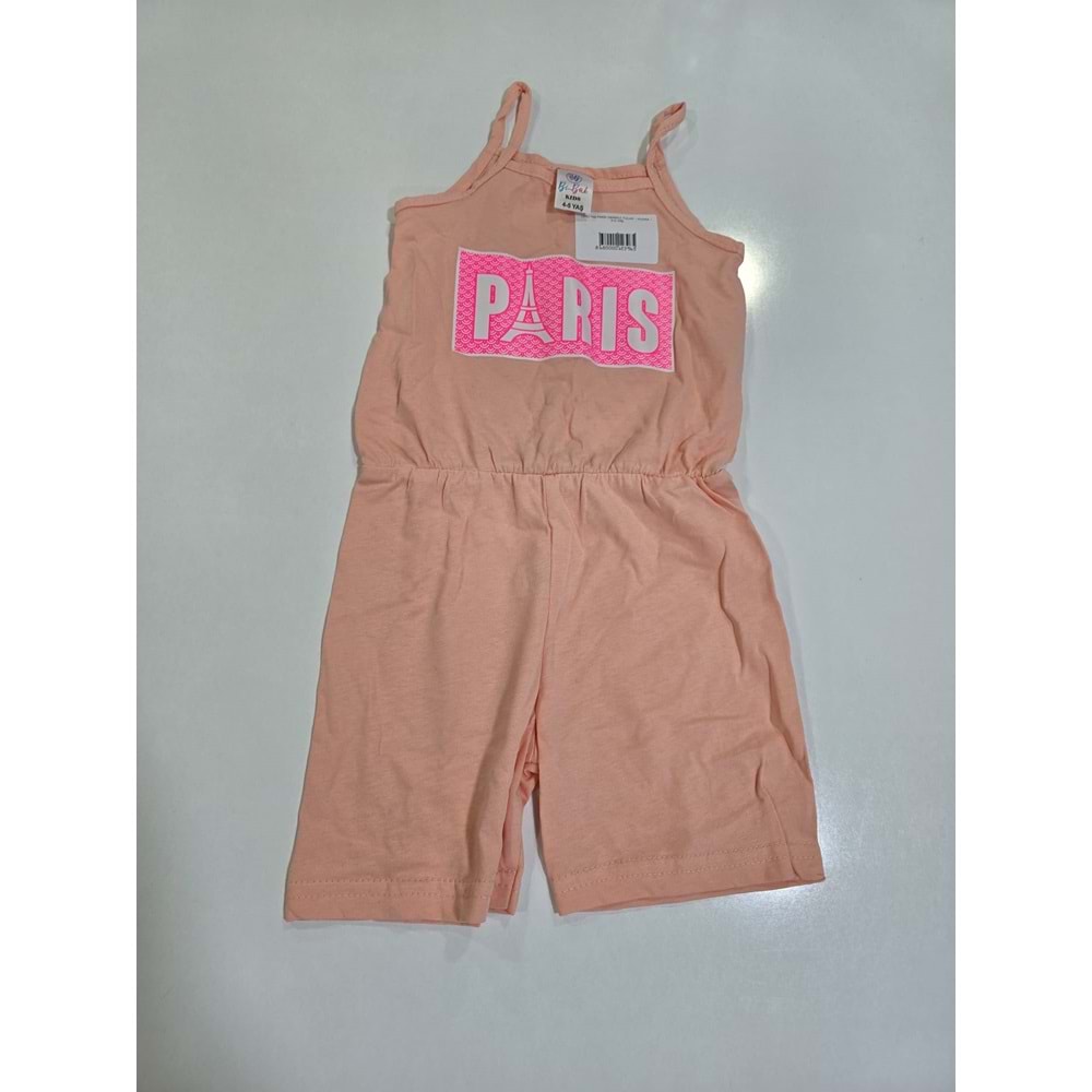 (3-8) Yaş PARİS DESENLİ TULUM - PUDRA - 6-7 YAŞ