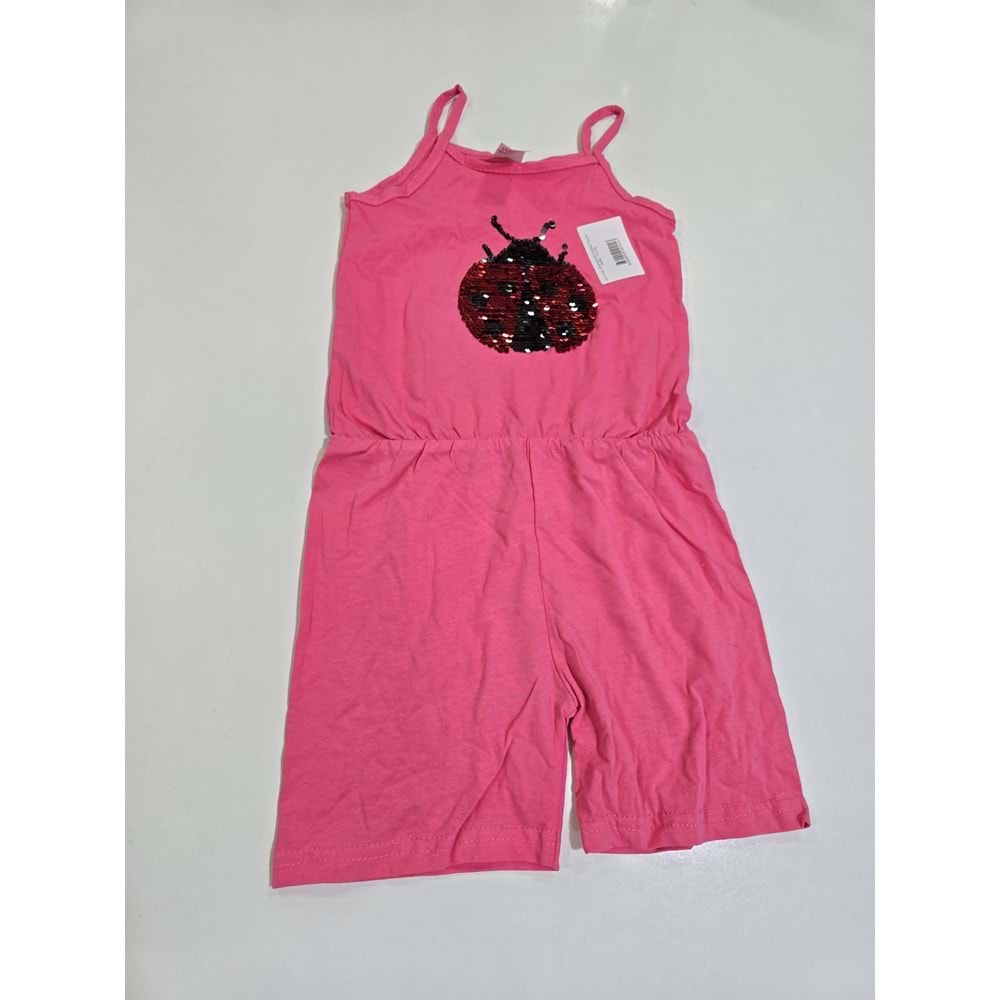 (5-8) Yaş UĞUR BÖCEĞİ DESENLİ TULUM - PEMBE - 7-8 YAŞ