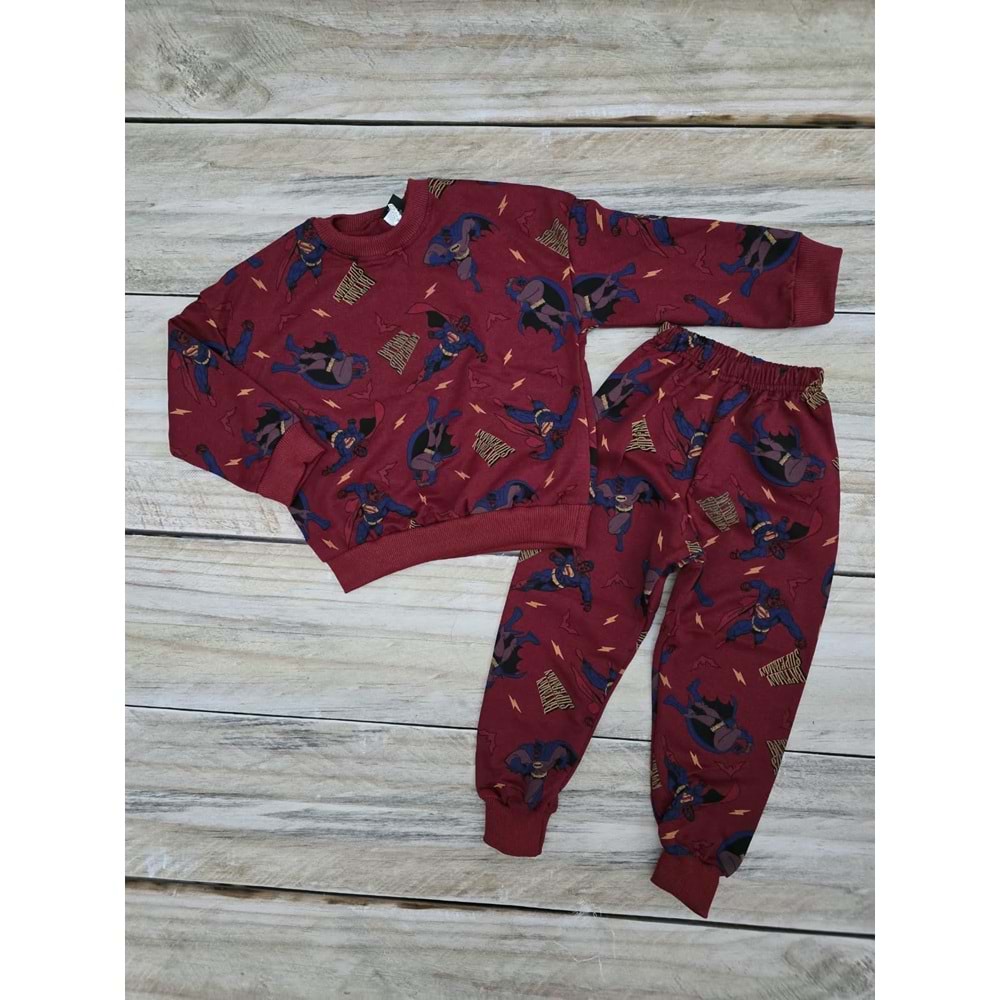 (3-10) Yaş ORIGINAL BATMAN DESENLİ MEVSİMLİK TAKIM - DESENLİ - 9-10 YAŞ