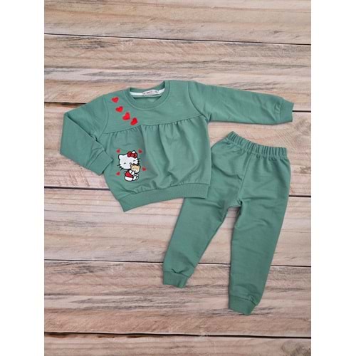 (1-4) Yaş ARTEX HELLO KITTY DESENLİ MEVSİMLİK TAKIM