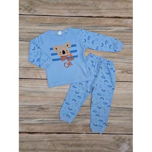(4-5-6) Yaş KOALA DESENLİ MEVSİMLİK PİJAMA TAKIMI