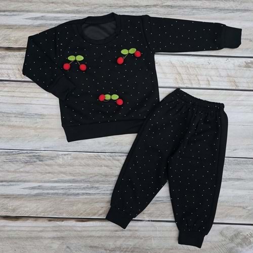 (1-4) Yaş TIRTIL KİRAZ NAKIŞLI MEVSİMLİK TAKIM