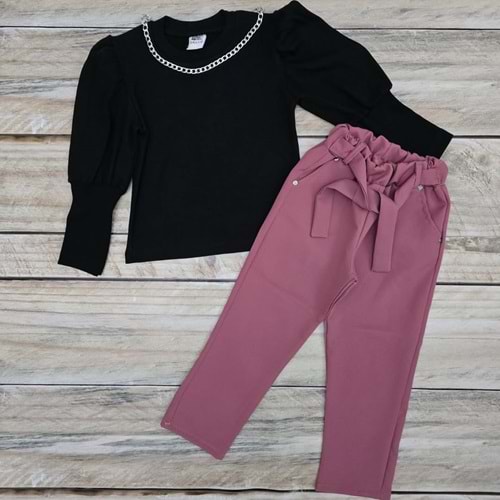 (6-10) Yaş MİSS MİYA KUMAŞ PANTOLONLU MEVSİMLİK TAKIM