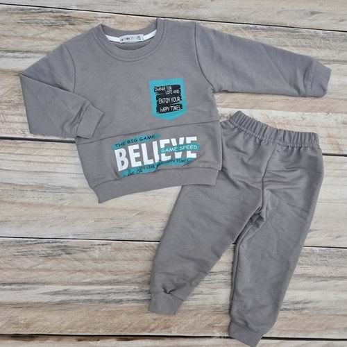 (1-4) Yaş ARTEX BELIEVE BASKILI MEVSİMLİK TAKIM