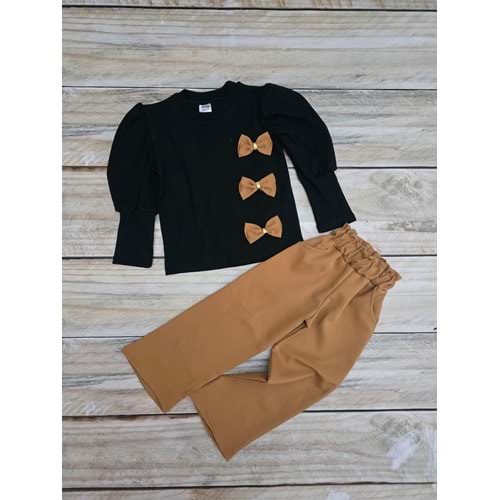 (6-10) Yaş MİSS MİYA KURDALELİ KUMAŞ PANTOLONLU TAKIM