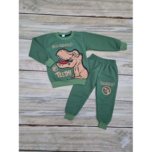 (3-7) Yaş SELFİE DİNAZOR DESENLİ MEVSİMLİK TAKIM