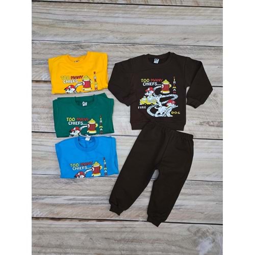 (1-3) Yaş PEGAS FIRE DOG DESENLİ MEVSİMLİK TAKIM