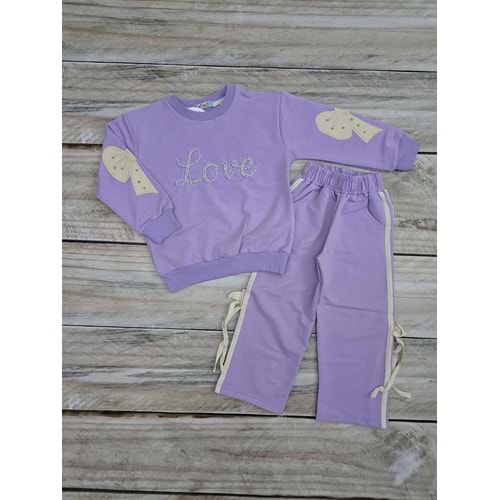 (3-10) Yaş TİNTİNİ LOVE DESENLİ MEVSİMLİK TAKIM