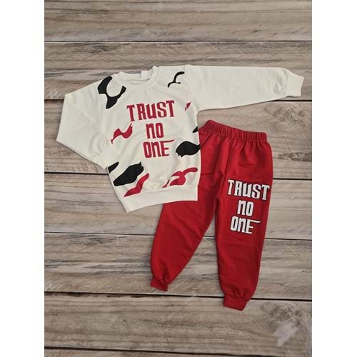 (2-10) YAŞ SELFİE TRUST NO ONE MEVSİMLİK TAKIM