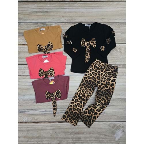 (3-10) Yaş DEFNECAN LEOPAR DESENLİ MEVSİMLİK TAKIM