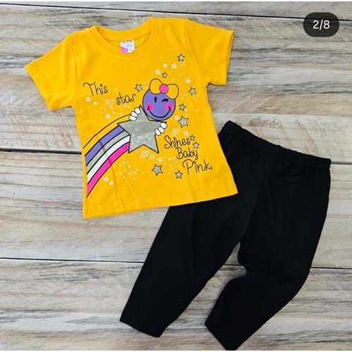 (1-2-3) Yaş MEMOCAN GÜLEN YÜZ BASKILI TAYTLI TAKIM