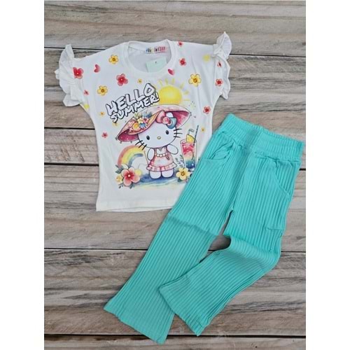 (3-10) yaş TİNTİNİ HELLO KITTY BASKILI TAYTLI TAKIM