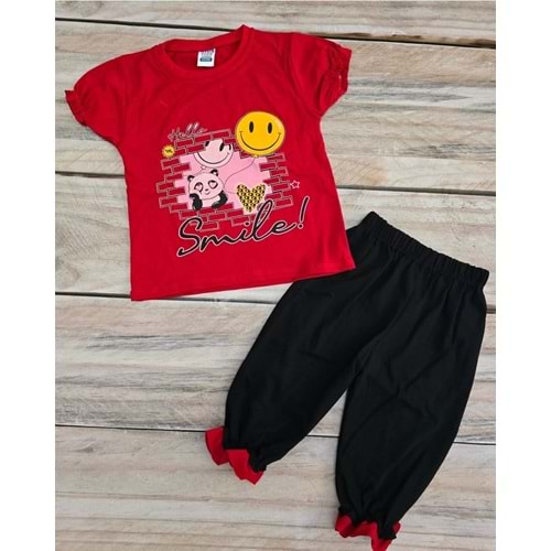 (5-8) Yaş MEMOCAN SMILE BASKILI KAPRİ TAKIM