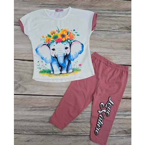 (4-7) Yaş HİROŞ FİL BASKILI TAYTLI TAKIM