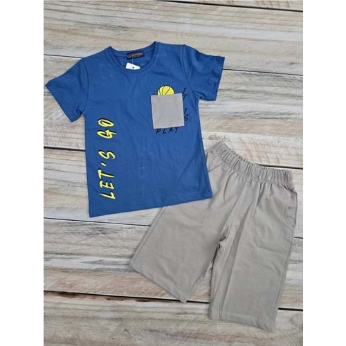 (5-8) Yaş ŞEKER STYLE CEPLİ ŞORTLU TAKIM