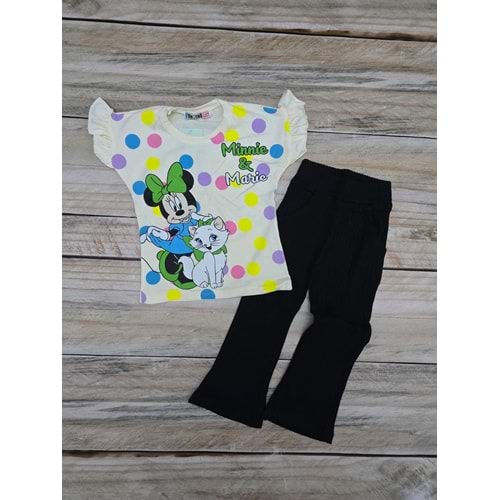 (3-10) Yaş TİNTİNİ MINNIE DESENLİ TAYTLI TAKIM