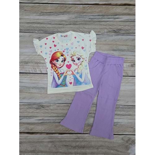 (3-10) Yaş TİNTİNİ ELSA BASKILI TAYTLI TAKIM