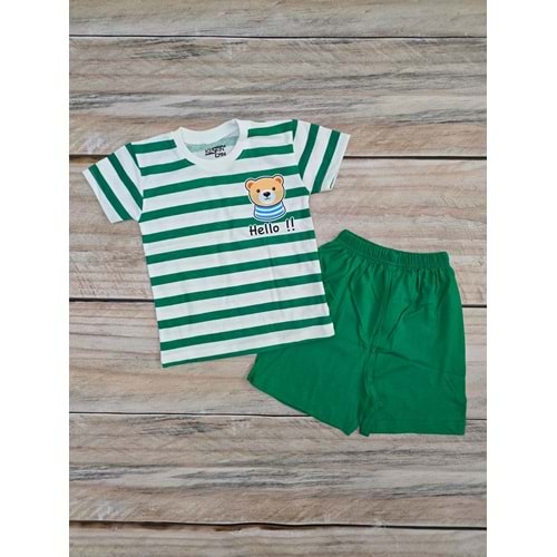 (2-5) Yaş KESKİNCAN HELLO AYICIKLI ŞORTLU TAKIM