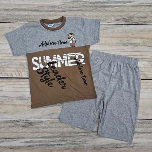 (4-9) Yaş MEMOCAN AYICIKLI ŞORTLU TAKIM