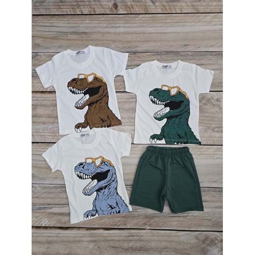 (2-9) Yaş CMK DİNAZOR BASKILI ŞORTLU TAKIM