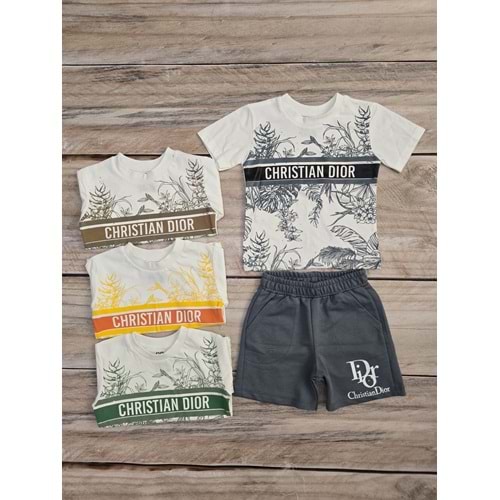 (1-4) Yaş TOMICO DIOR BASKILI ŞORTLU TAKIM