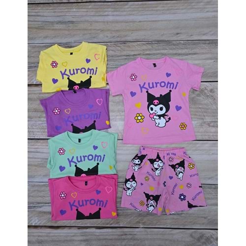 (3-10) Yaş TOMICO KUROMİ BASKILI ŞORTLU TAKIM