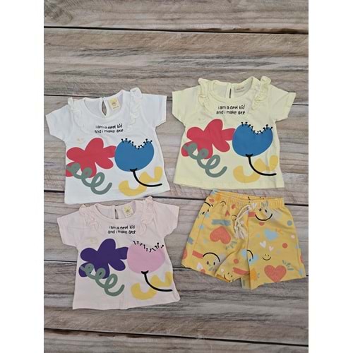 (6-18) Ay AİR BABY COOL KİD BASKILI ŞORTLU TAKIM