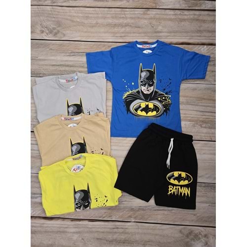 (3-10) Yaş TİNTİNİ BATMAN BASKILI ŞORTLU TAKIM
