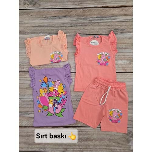 (3-10) Yaş TİNTİNİ BEST MOM DESENLİ ŞORTLU TAKIM