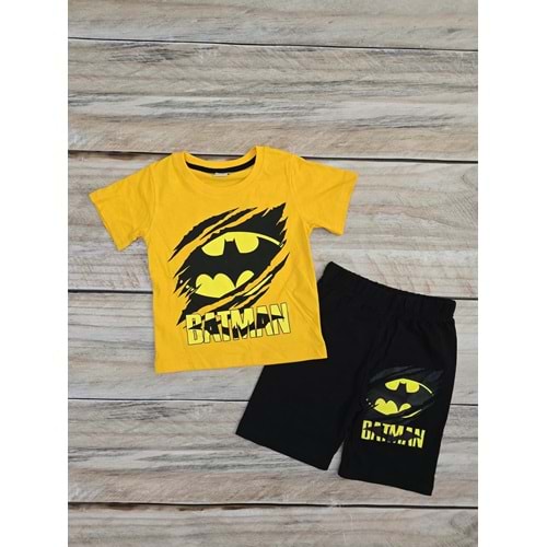 (3-10) Yaş MRT KIDS BATMAN DESENLİ ŞORTLU TAKIM