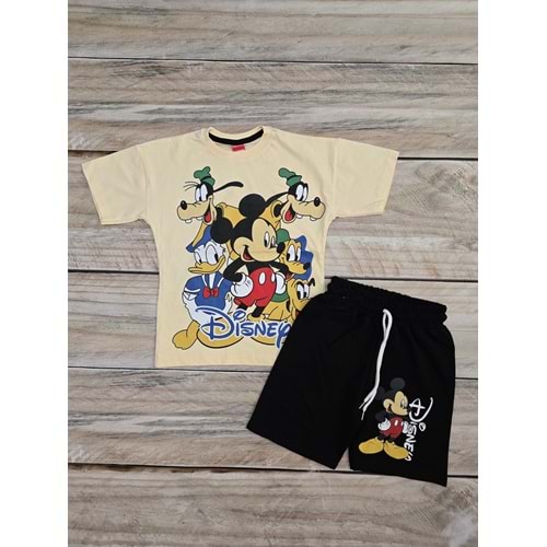 (3-10) Yaş MRT KIDS MICKEY MOUSE DESENLİ ŞORTLU TAKIM