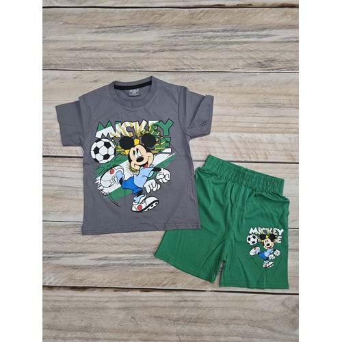 (3-10) Yaş WOLF MICKEY MOUSE DESENLİ ŞORTLU TAKIM