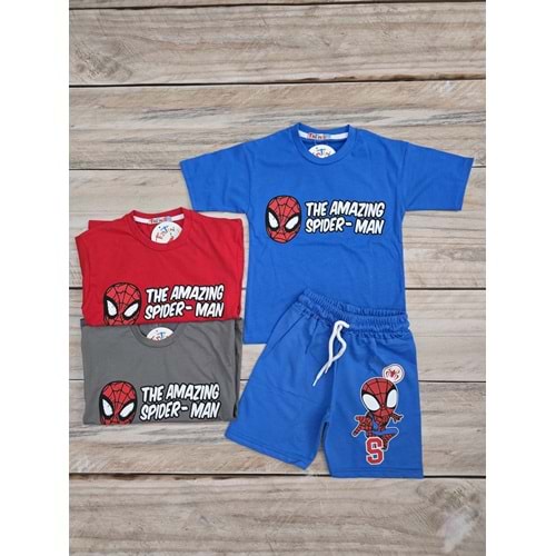 (3-10) Yaş TİNTİNİ THE AMAZING SPIDERMAN DESENLİ ŞORTLU TAKIM