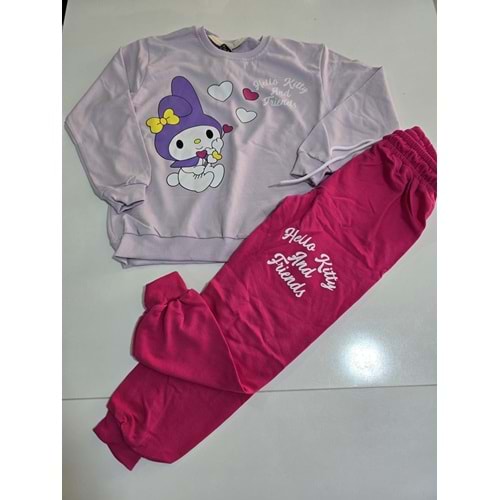 (7-10) Yaş VOİ HELLO KITTY DESENLİ MEVSİMLİK TAKIM