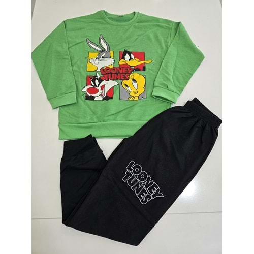 (9-12) Yaş MEMOCAN LOONEY TUNES DESENLİ MEVSİMLİK TAKIM