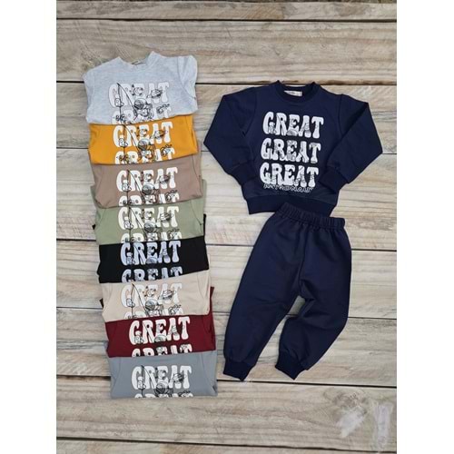 (3-7) Yaş DIGIDIK GREAT ASTRONAUT DESENLİ MEVSİMLİK TAKIM
