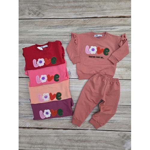 (1-4) Yaş MİLLA LİFE LOVE EVERY DAY DESENLİ MEVSİMLİK TAKIM