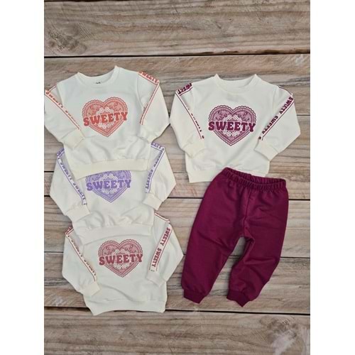 (1-4) Yaş TOMICO SWEETY DESENLİ MEVSİMLİK TAKIM