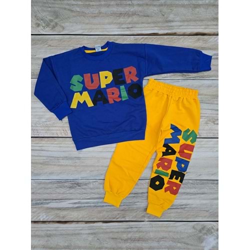 (3-10) Yaş MRT KIDS SUPER MARIO DESENLİ MEVSİMLİK TAKIM