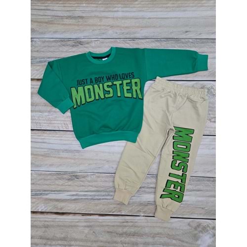 (3-10) Yaş MRT KIDS MONSTER DESENNLİ MEVSİMLİK TAKIM